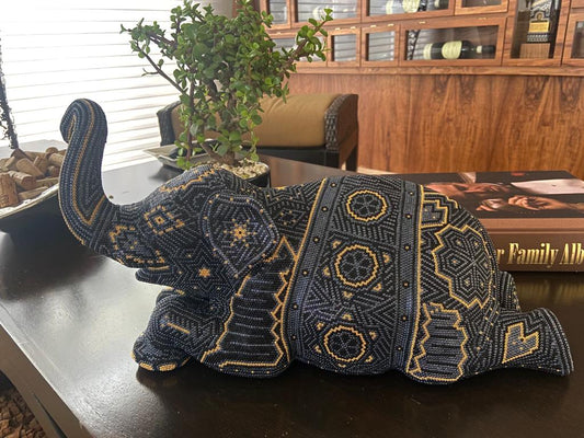 Black and Gold Elephant