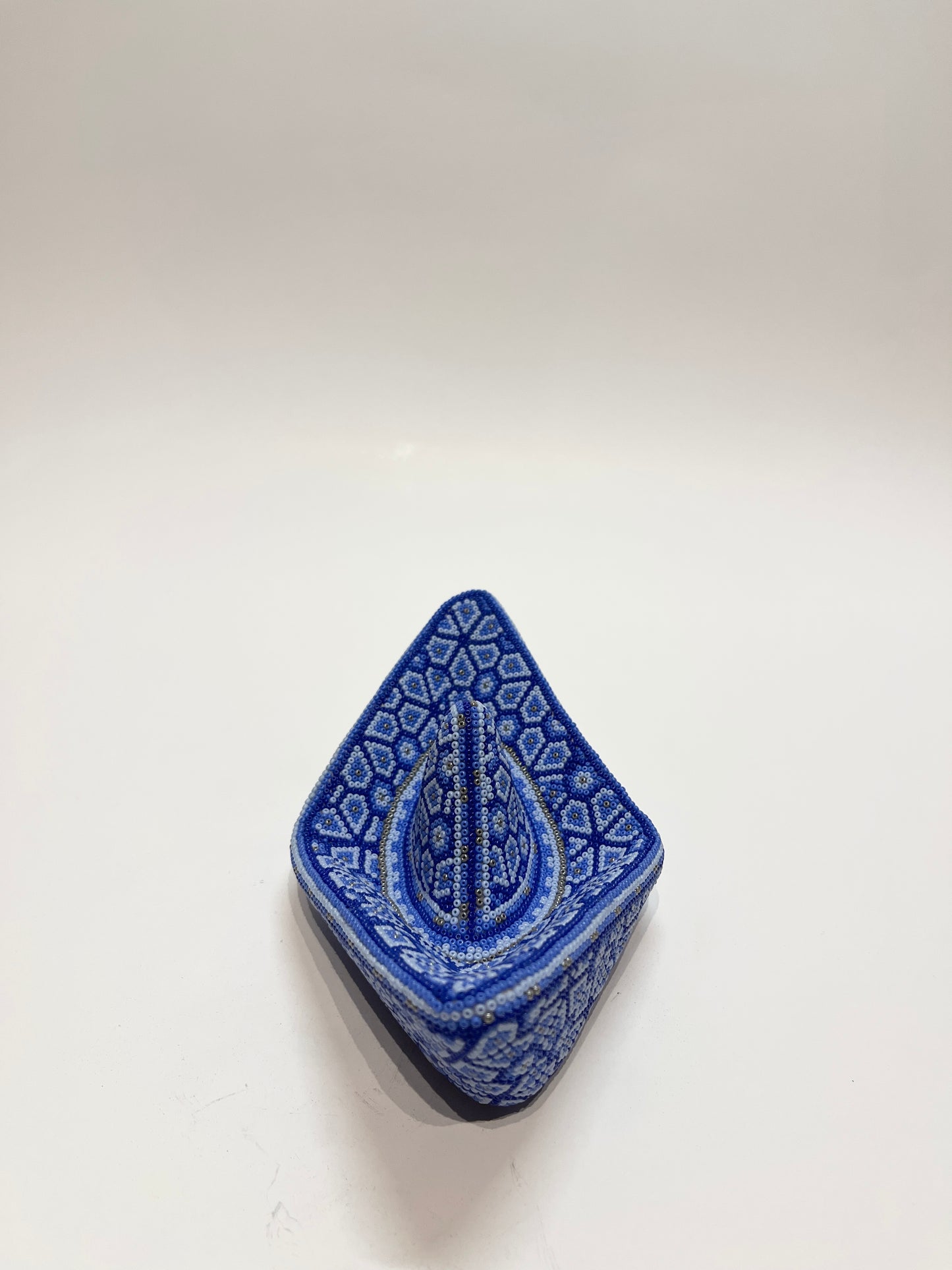 Medium paper boat blue and gold