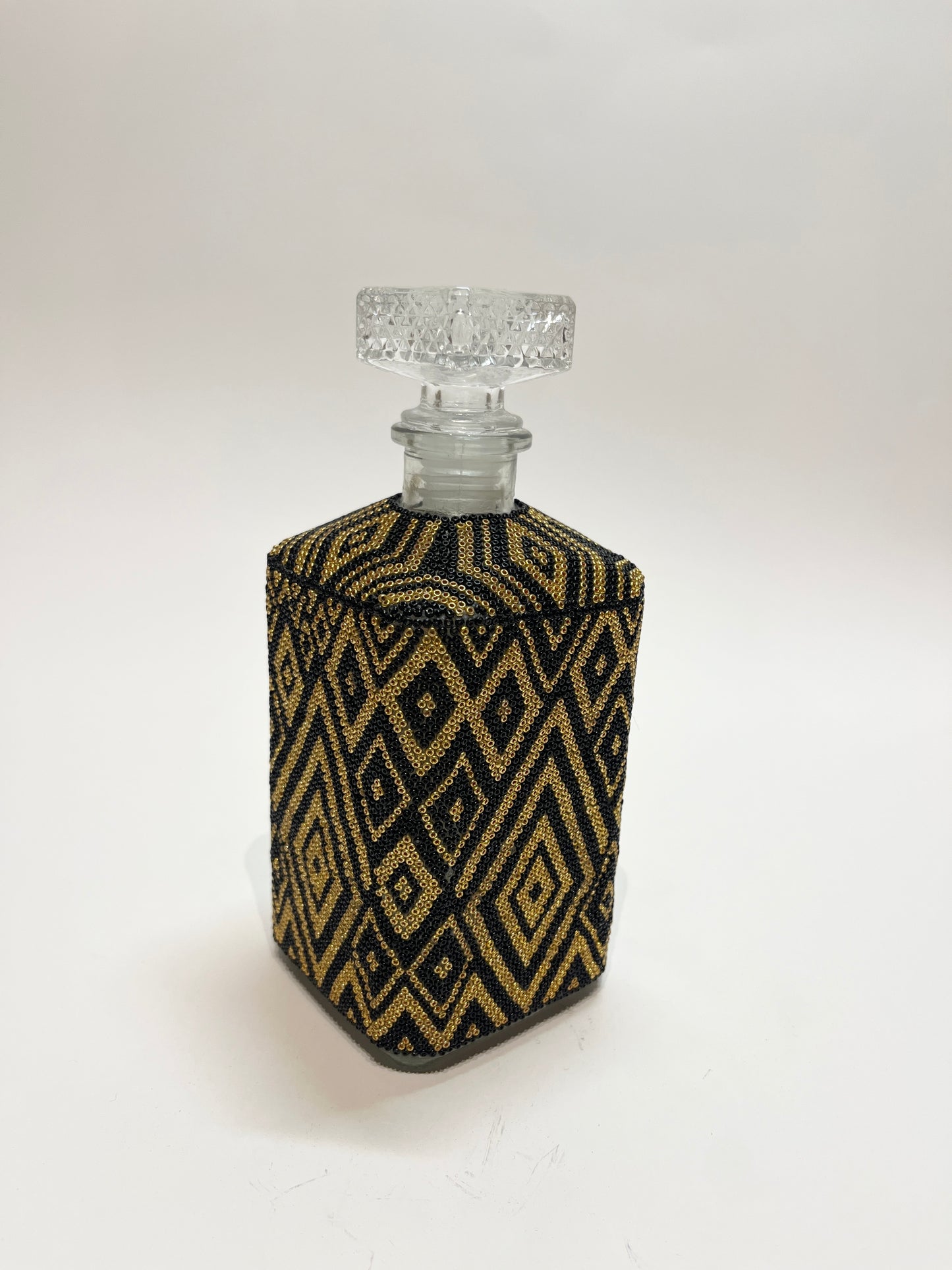 Decanter black and gold