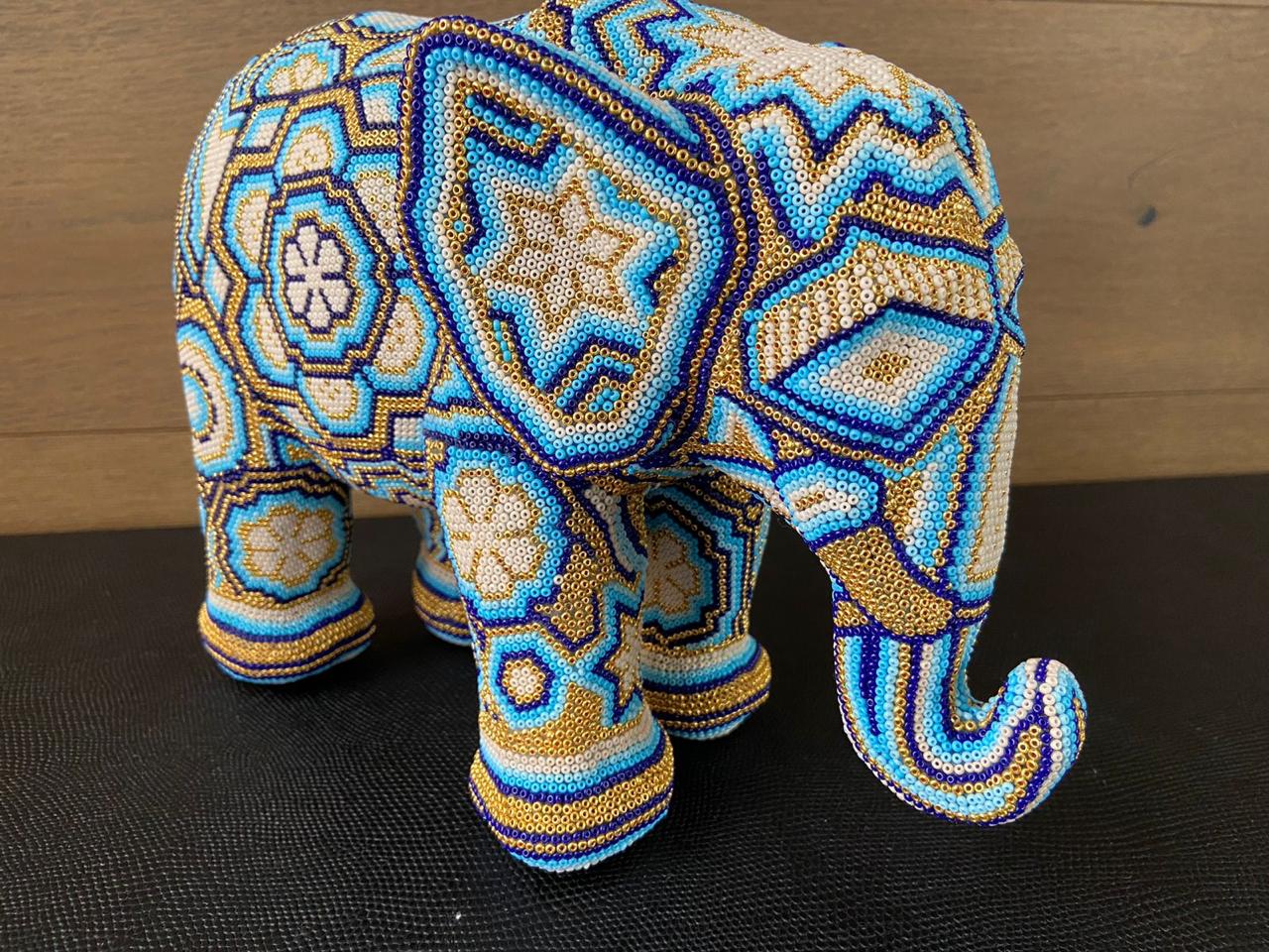 Blue and Gold Elephant