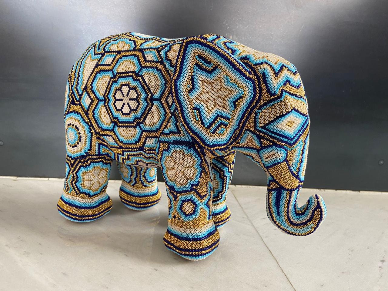 Blue and Gold Elephant